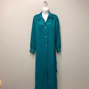 Teal Vanity Fair Vintage Maxi Dress